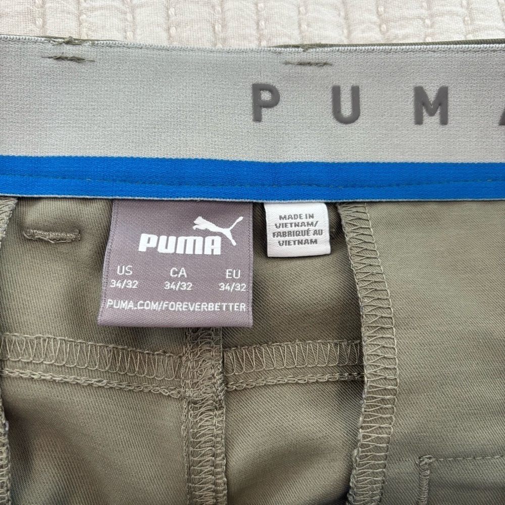 Puma Golf Dark Sage Men's Golf Pant Style#599245-12 Stretch Waistband Size 34/32 - Picture 8 of 9